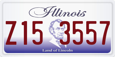 IL license plate Z153557