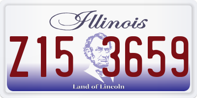 IL license plate Z153659