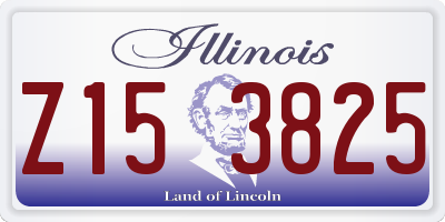 IL license plate Z153825