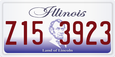 IL license plate Z153923