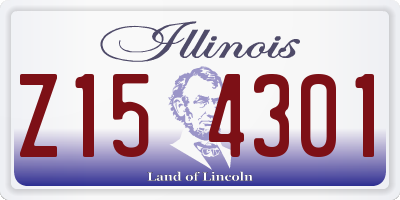 IL license plate Z154301