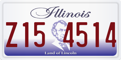 IL license plate Z154514