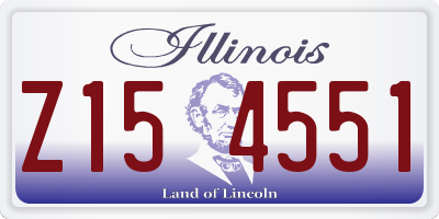 IL license plate Z154551
