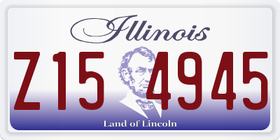 IL license plate Z154945