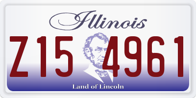 IL license plate Z154961