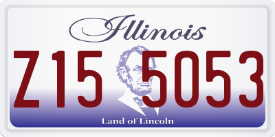 IL license plate Z155053