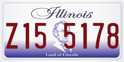 IL license plate Z155178