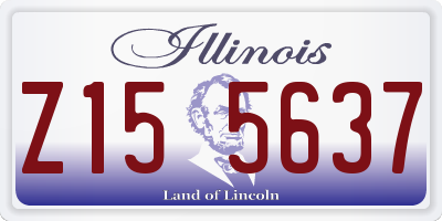 IL license plate Z155637