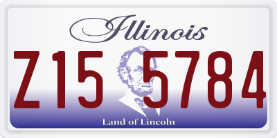 IL license plate Z155784