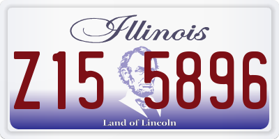 IL license plate Z155896