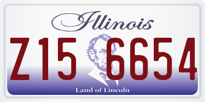 IL license plate Z156654