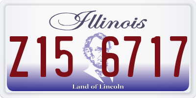 IL license plate Z156717