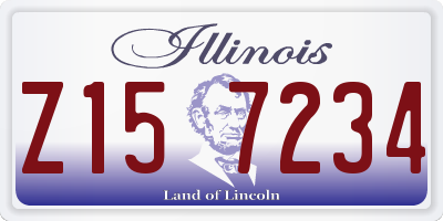IL license plate Z157234