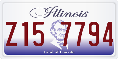 IL license plate Z157794