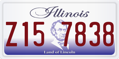 IL license plate Z157838