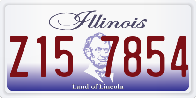 IL license plate Z157854