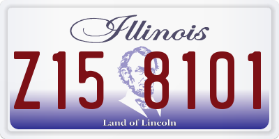 IL license plate Z158101