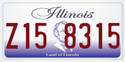 IL license plate Z158315