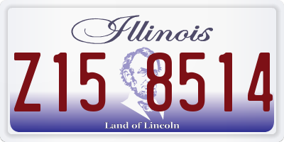 IL license plate Z158514