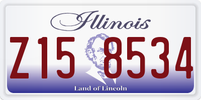 IL license plate Z158534