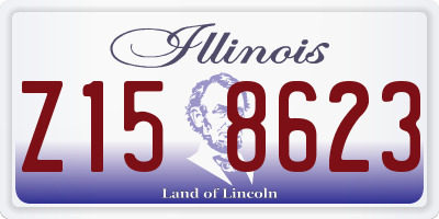 IL license plate Z158623