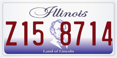 IL license plate Z158714