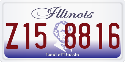 IL license plate Z158816