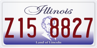 IL license plate Z158827