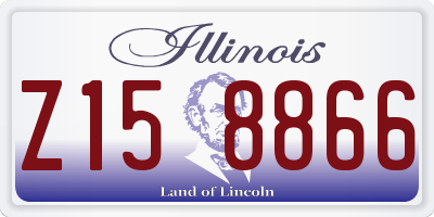 IL license plate Z158866