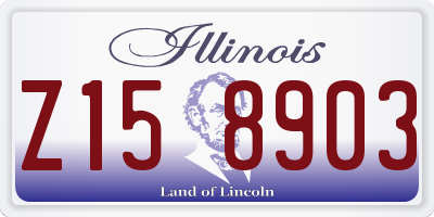 IL license plate Z158903