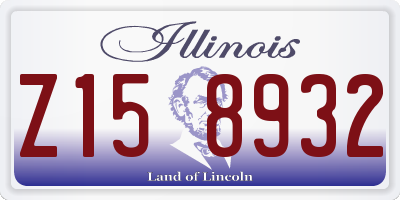 IL license plate Z158932