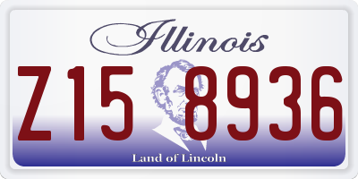 IL license plate Z158936