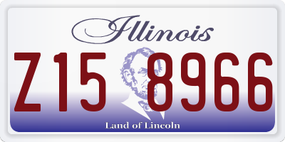 IL license plate Z158966