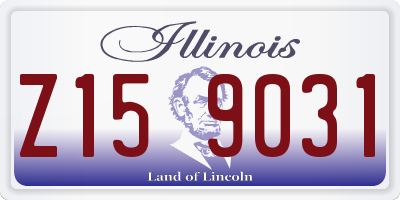 IL license plate Z159031