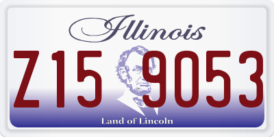 IL license plate Z159053