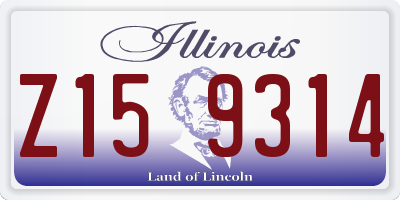 IL license plate Z159314