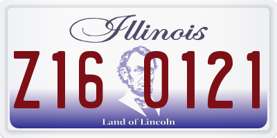 IL license plate Z160121
