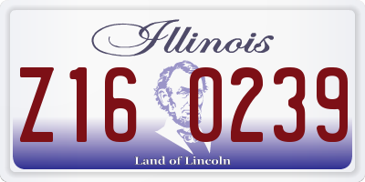 IL license plate Z160239