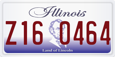 IL license plate Z160464