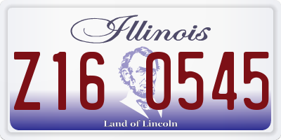 IL license plate Z160545