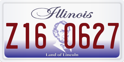 IL license plate Z160627