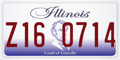 IL license plate Z160714