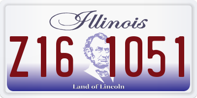 IL license plate Z161051