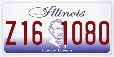 IL license plate Z161080