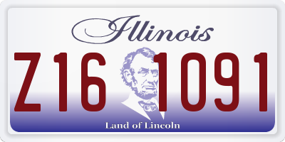 IL license plate Z161091