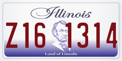 IL license plate Z161314