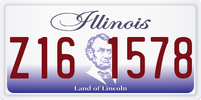 IL license plate Z161578
