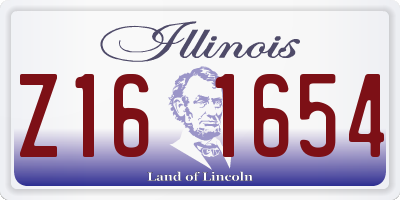 IL license plate Z161654