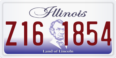 IL license plate Z161854