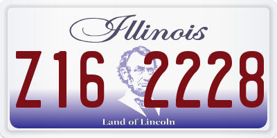 IL license plate Z162228